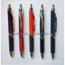 Triangle Metal Ball Pen with Rubber Grip (LT-C345)